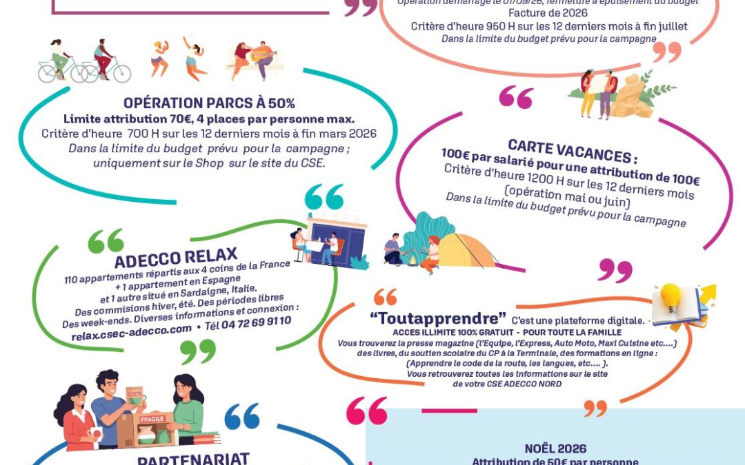 Vos avantages : CSE Nord