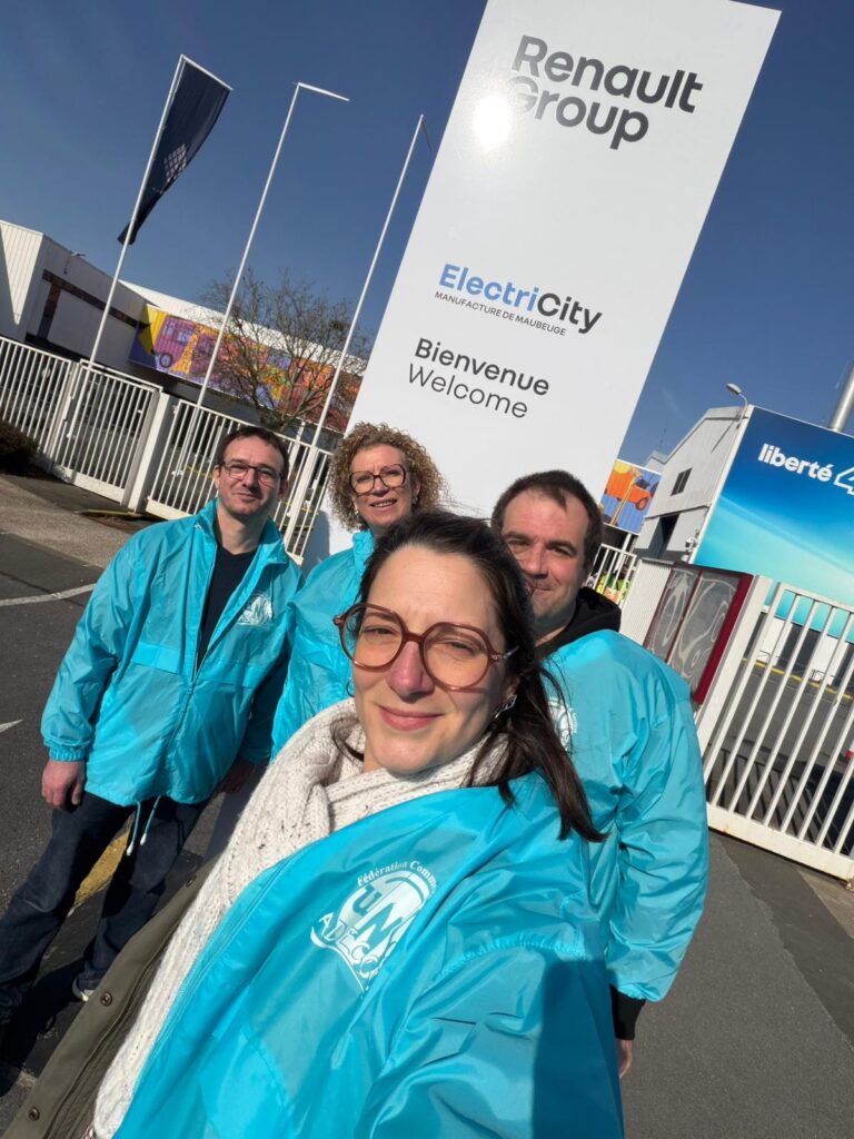 L'équipe Unsa chez Ampère